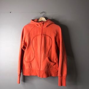 Lululemon scuba hoodie sweater orange 10